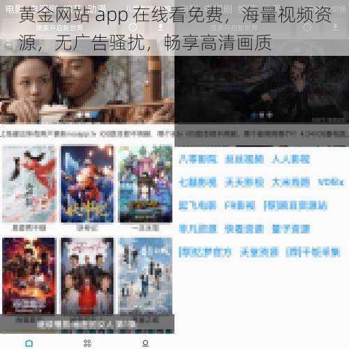 黄金网站 app 在线看免费，海量视频资源，无广告骚扰，畅享高清画质
