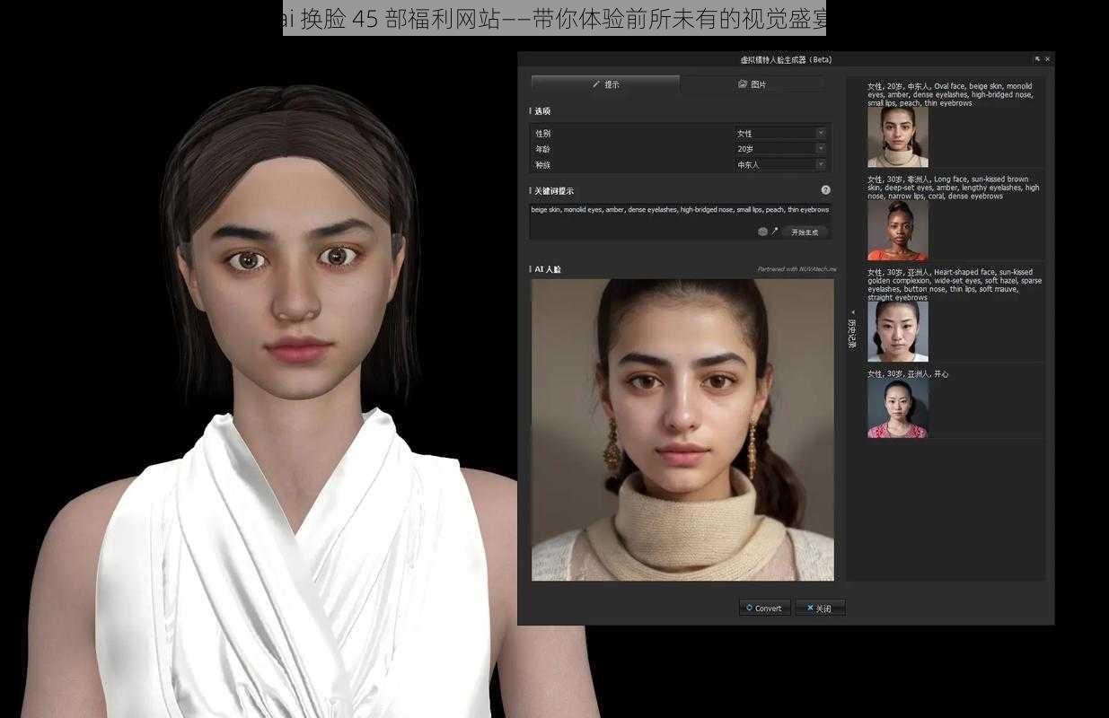 ai 换脸 45 部福利网站——带你体验前所未有的视觉盛宴
